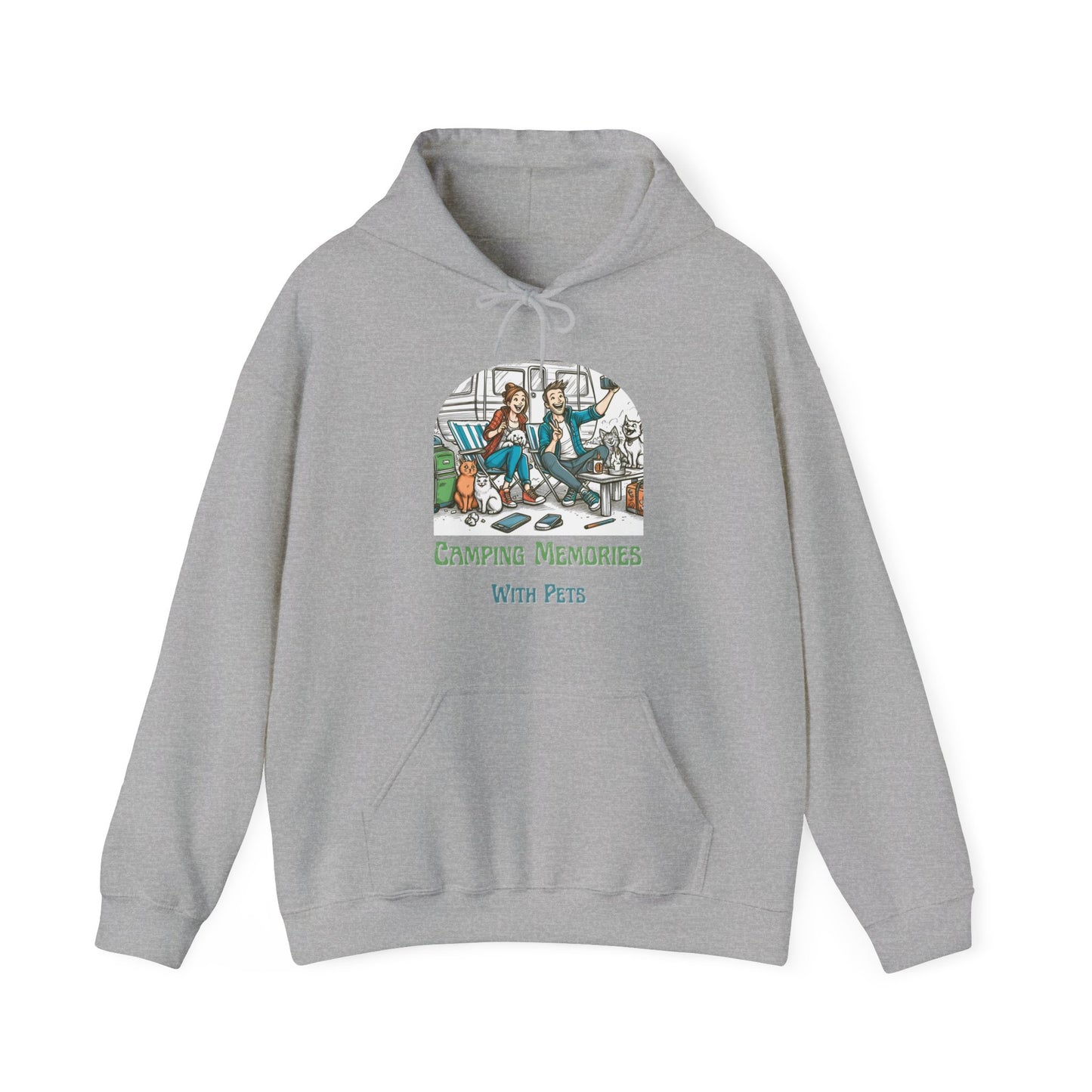 Camping Memories With Pets – Dog Lover Camping Unisex Hoodie
