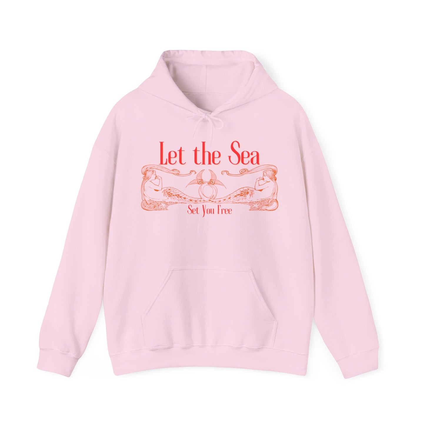 Let the Sea Set You Free – Nautical Mermaid Graphic Unisex Hoodie