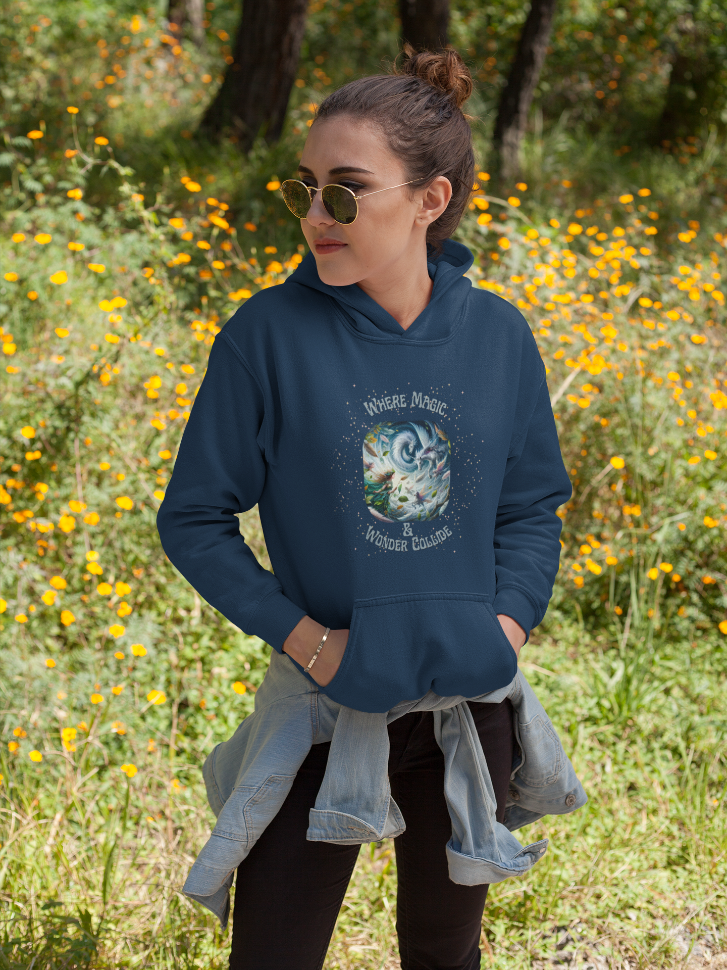 Where Magic and Wonder Collide – Fantasy Graphic Unisex Hoodie