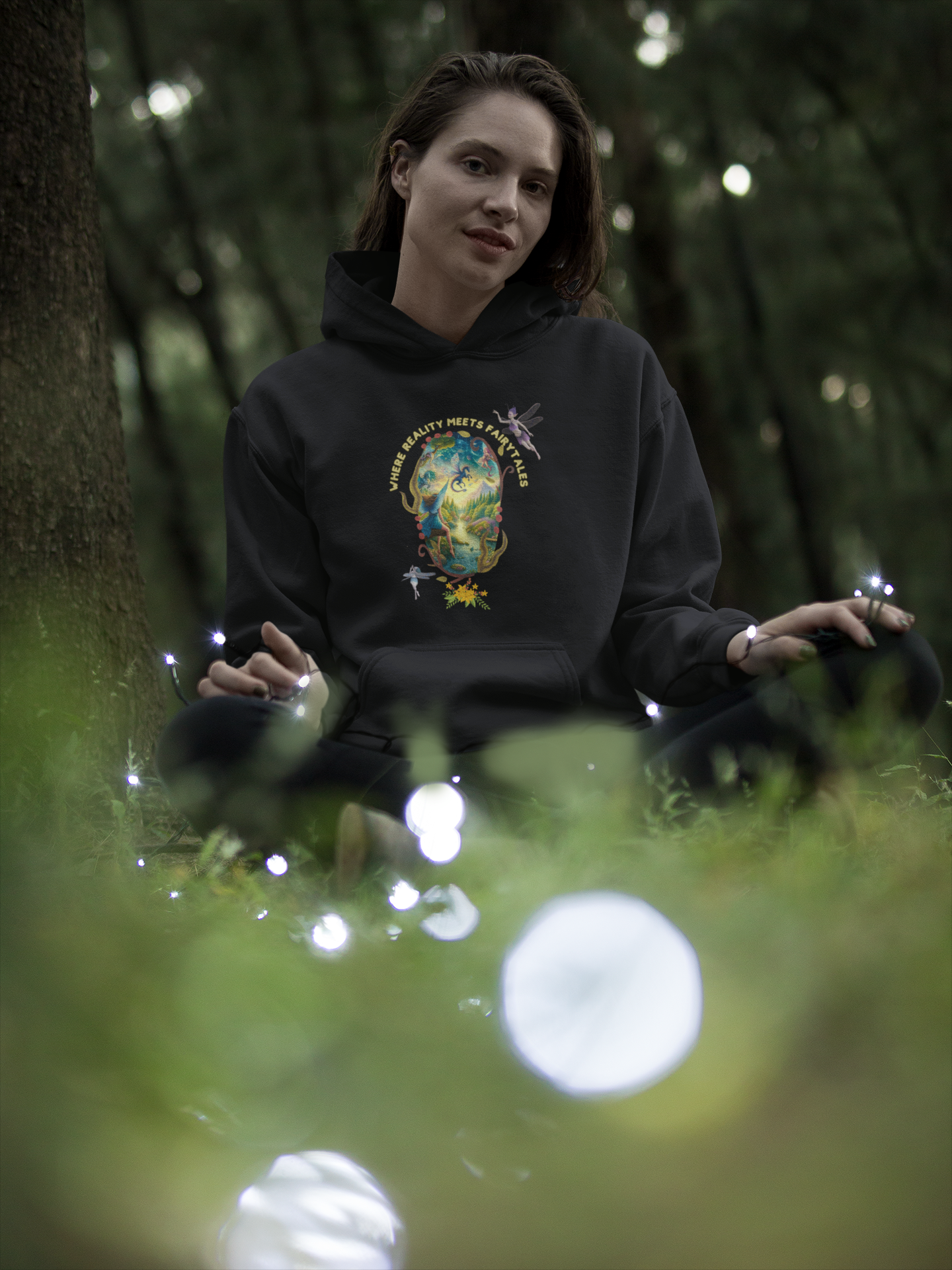 Where Reality Meets Fairytales – Fantasy Graphic Unisex Hoodie