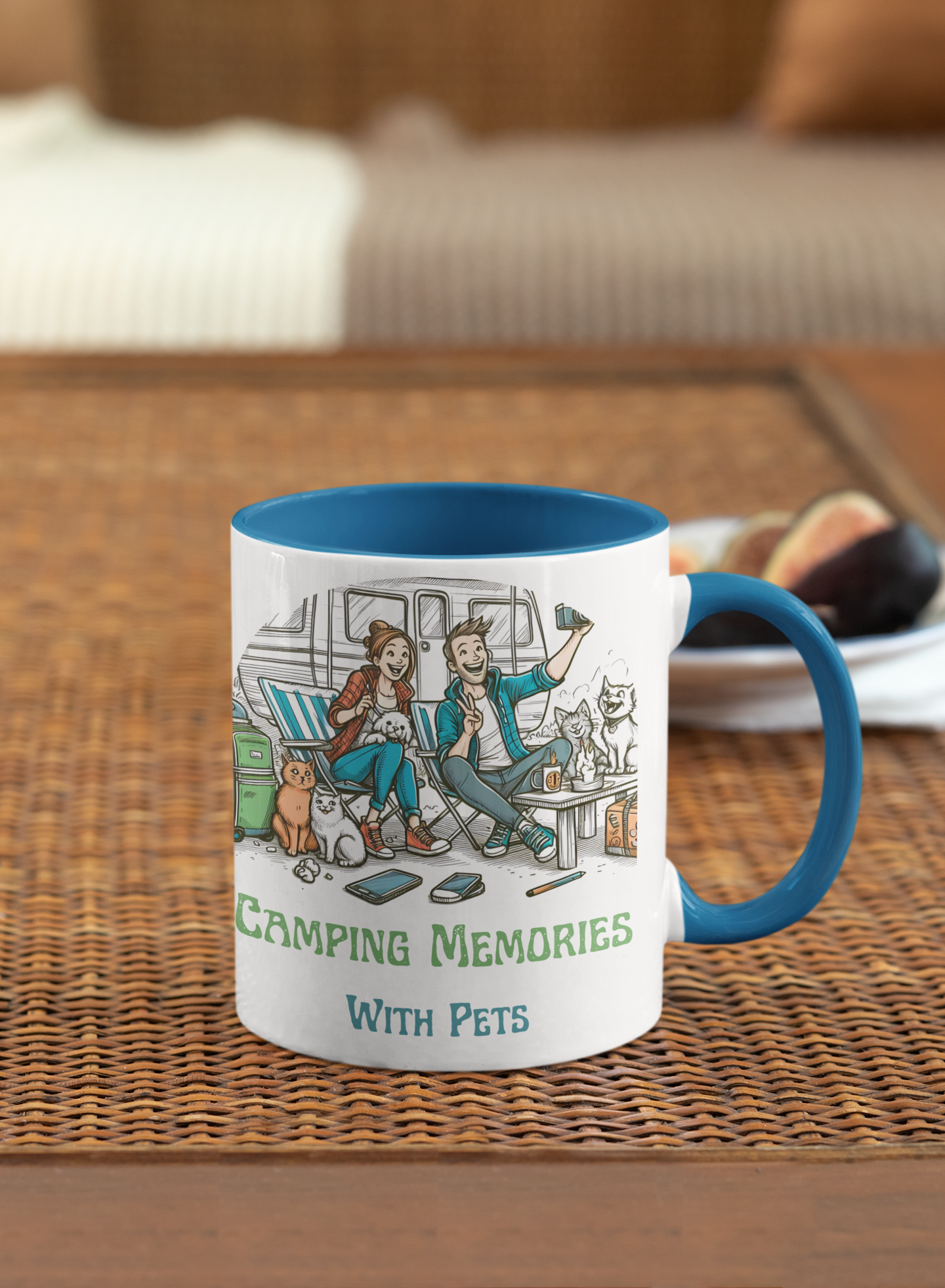 Camping Memories With Pets – Dog Lover Camping Ceramic Mug