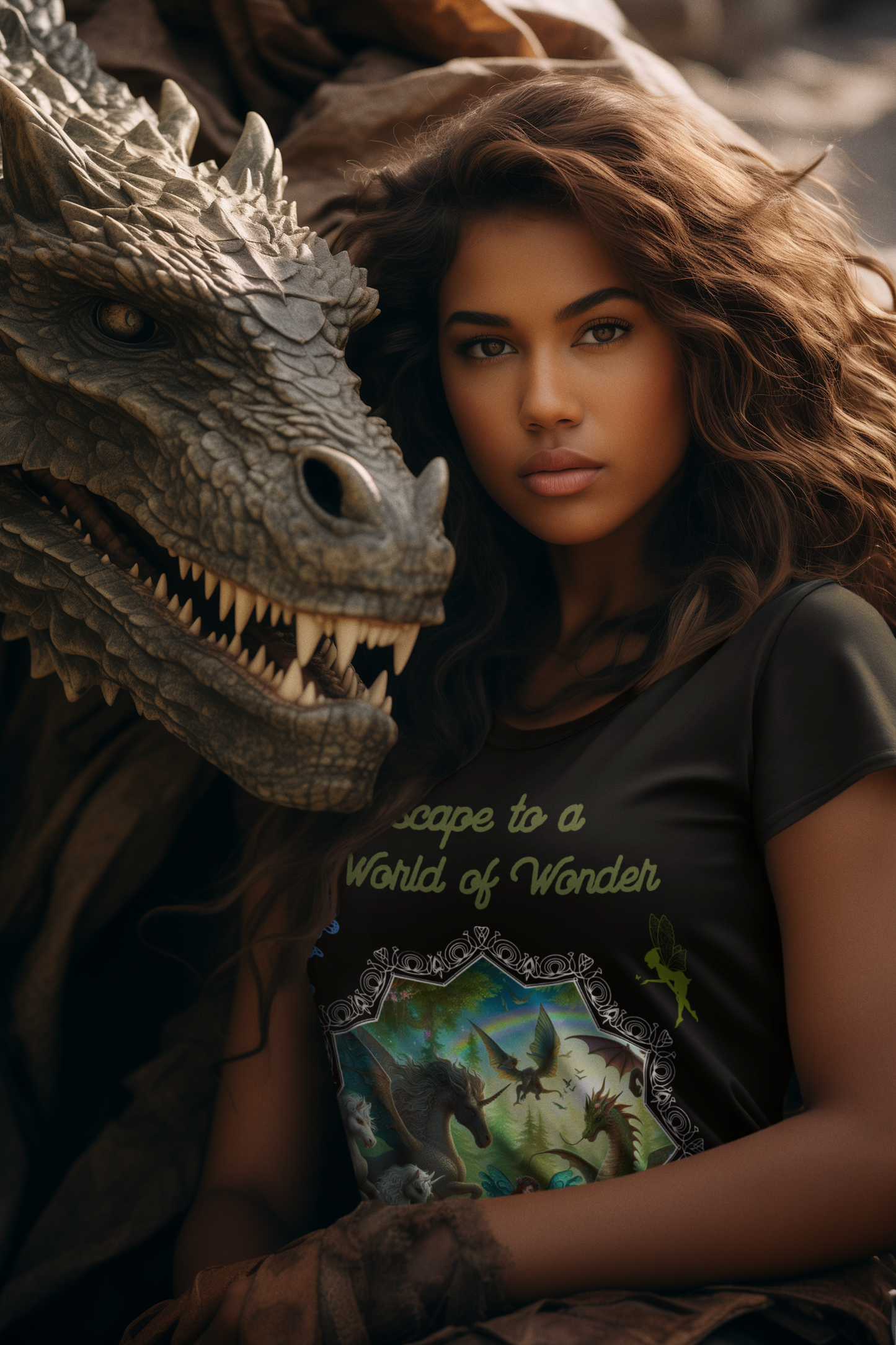 Escape to a World of Wonder – Enchanted Fantasy Graphic Unisex T-Shirt