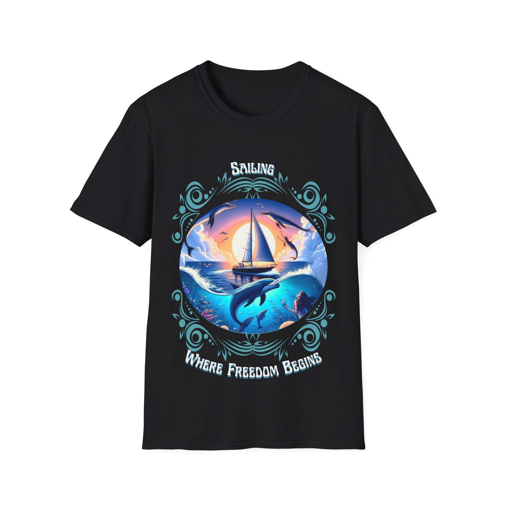 Freedom Begins Sailing Tee