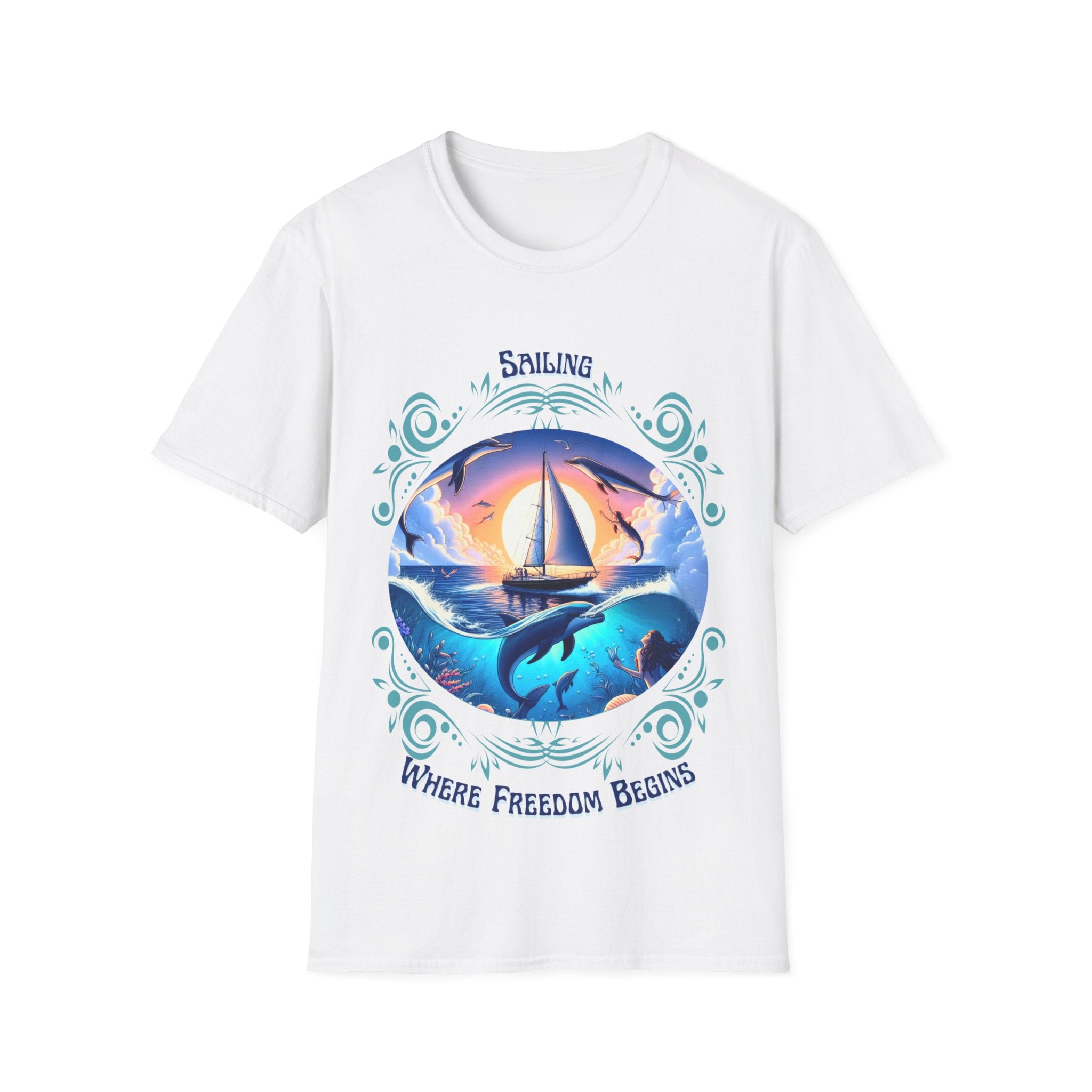Freedom Begins Sailing Tee