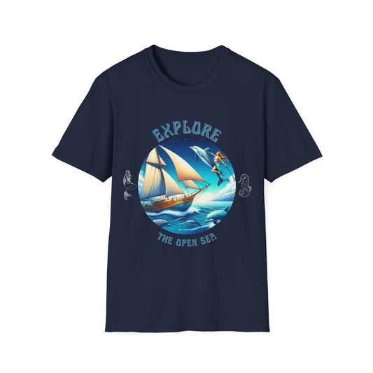 Explore the Open Seas – Nautical Sailing Adventure Graphic Unisex T-Shirt