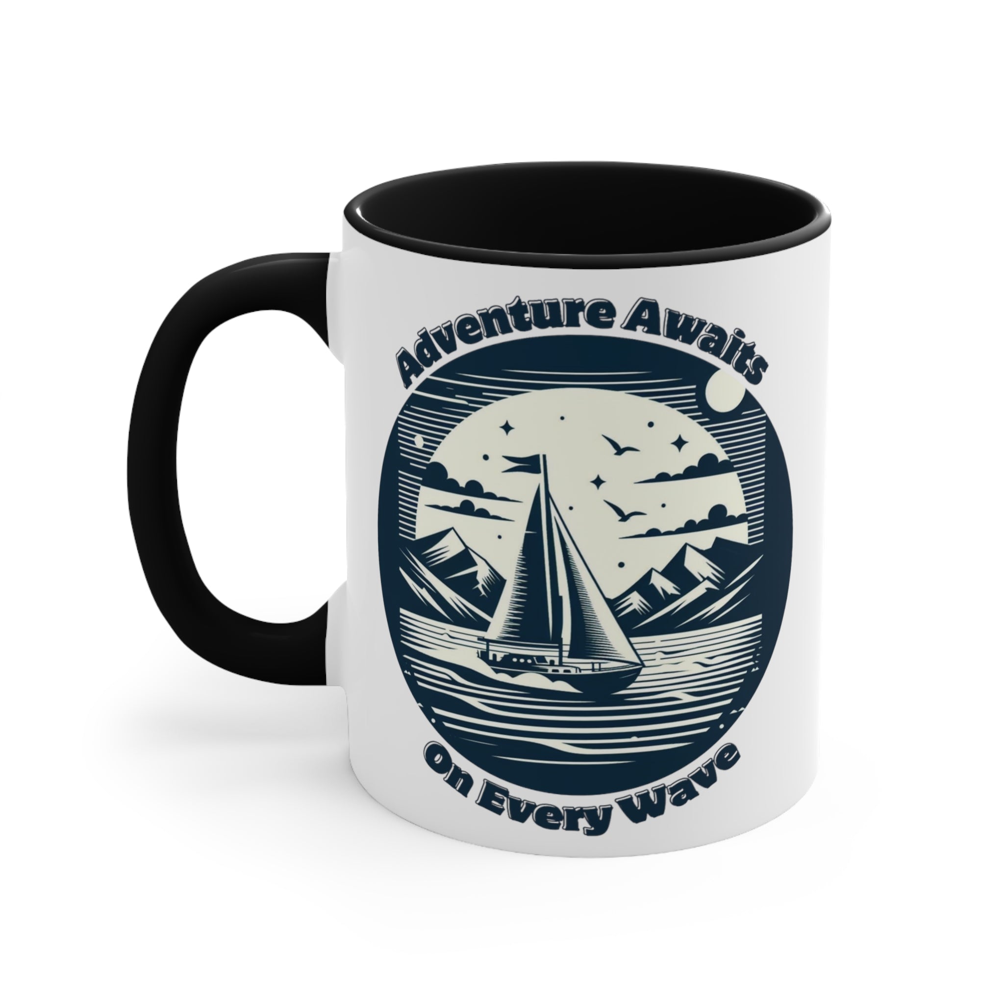 Adventure Awaits Sailing Mug