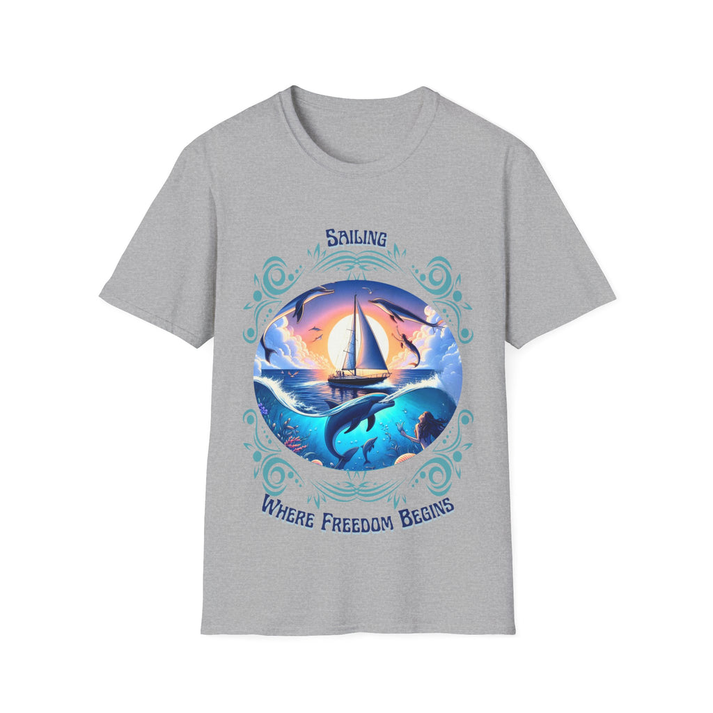 Freedom Begins Sailing Tee