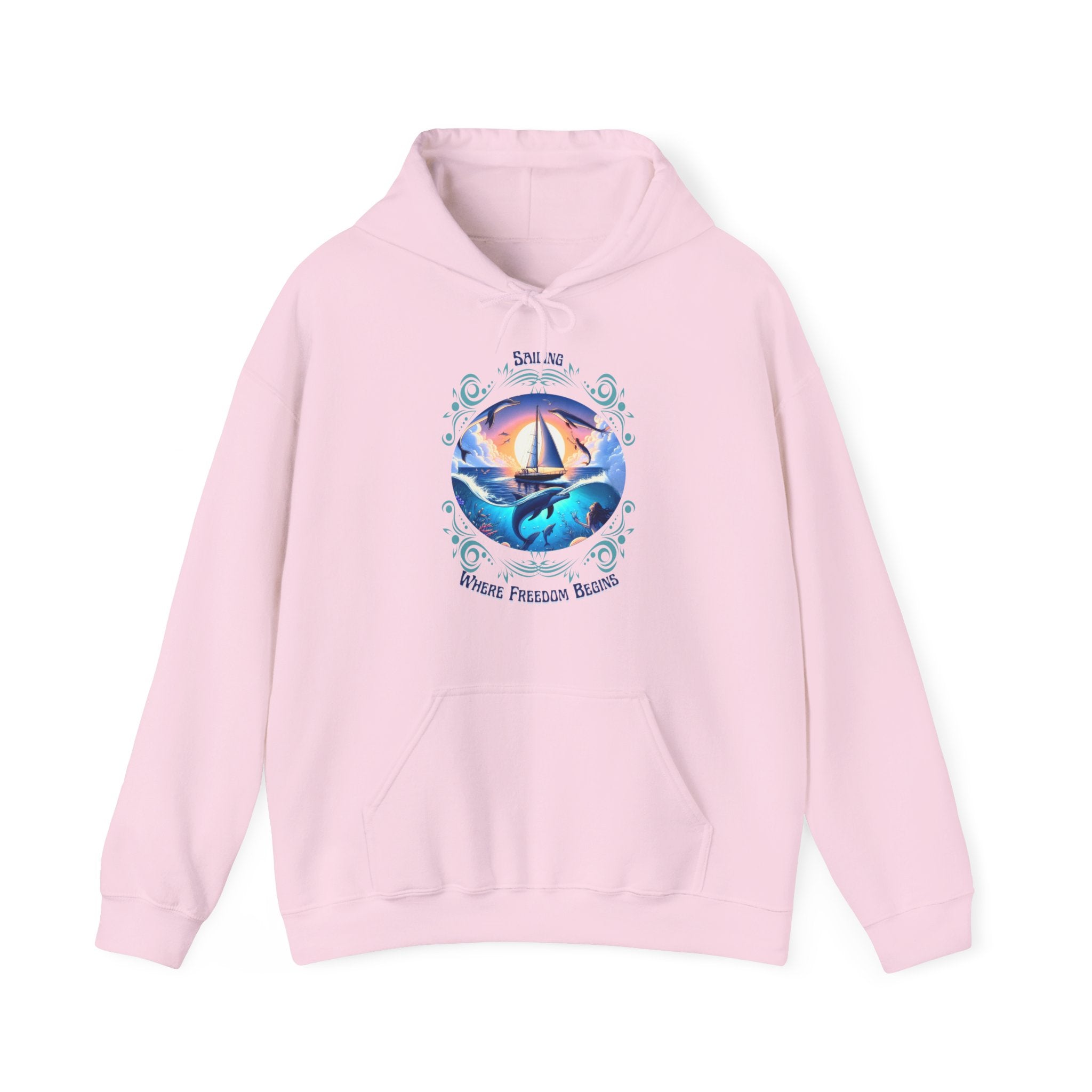 Freedom Begins Sailing Hoodie