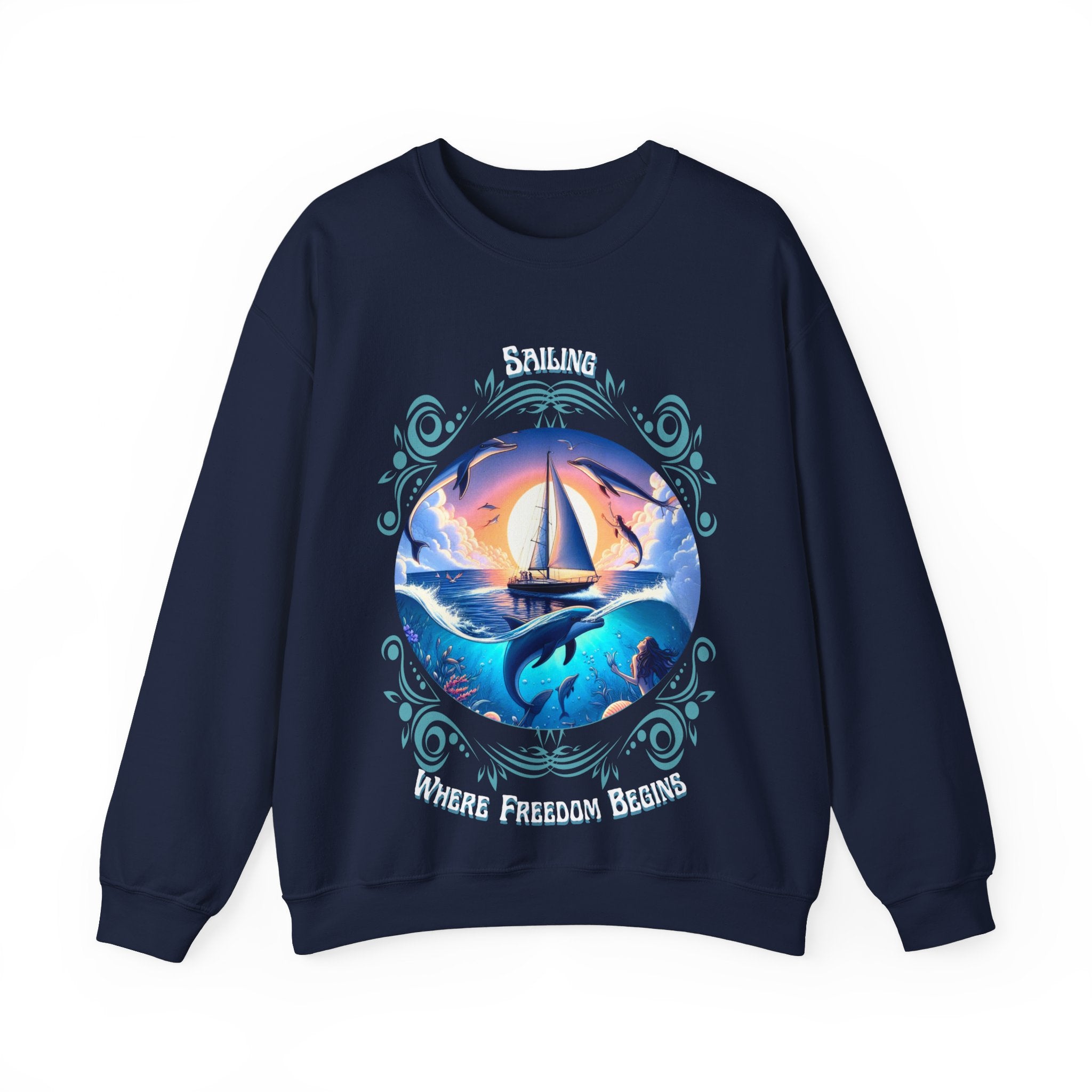 Freedom Begins Sailing Sweatshirt