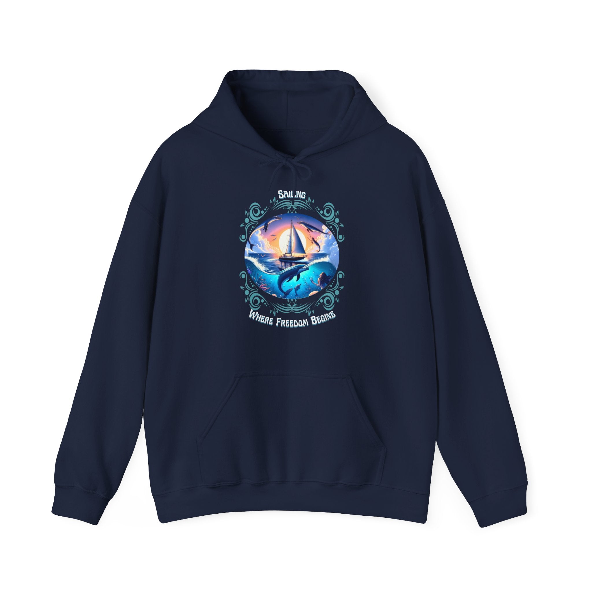 Freedom Begins Sailing Hoodie