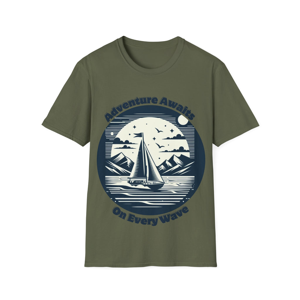 Adventure Awaits Sailing Tee