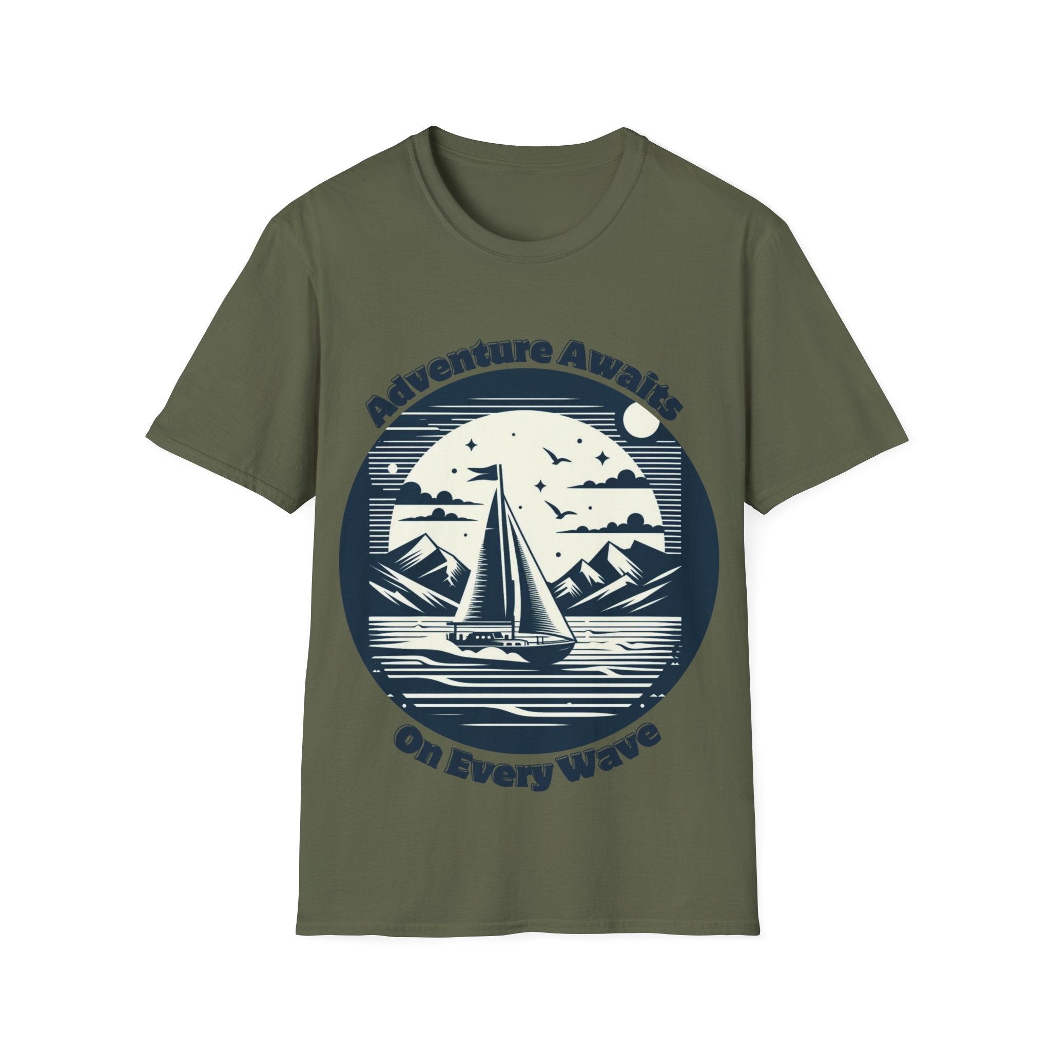 Adventure Awaits Sailing Tee