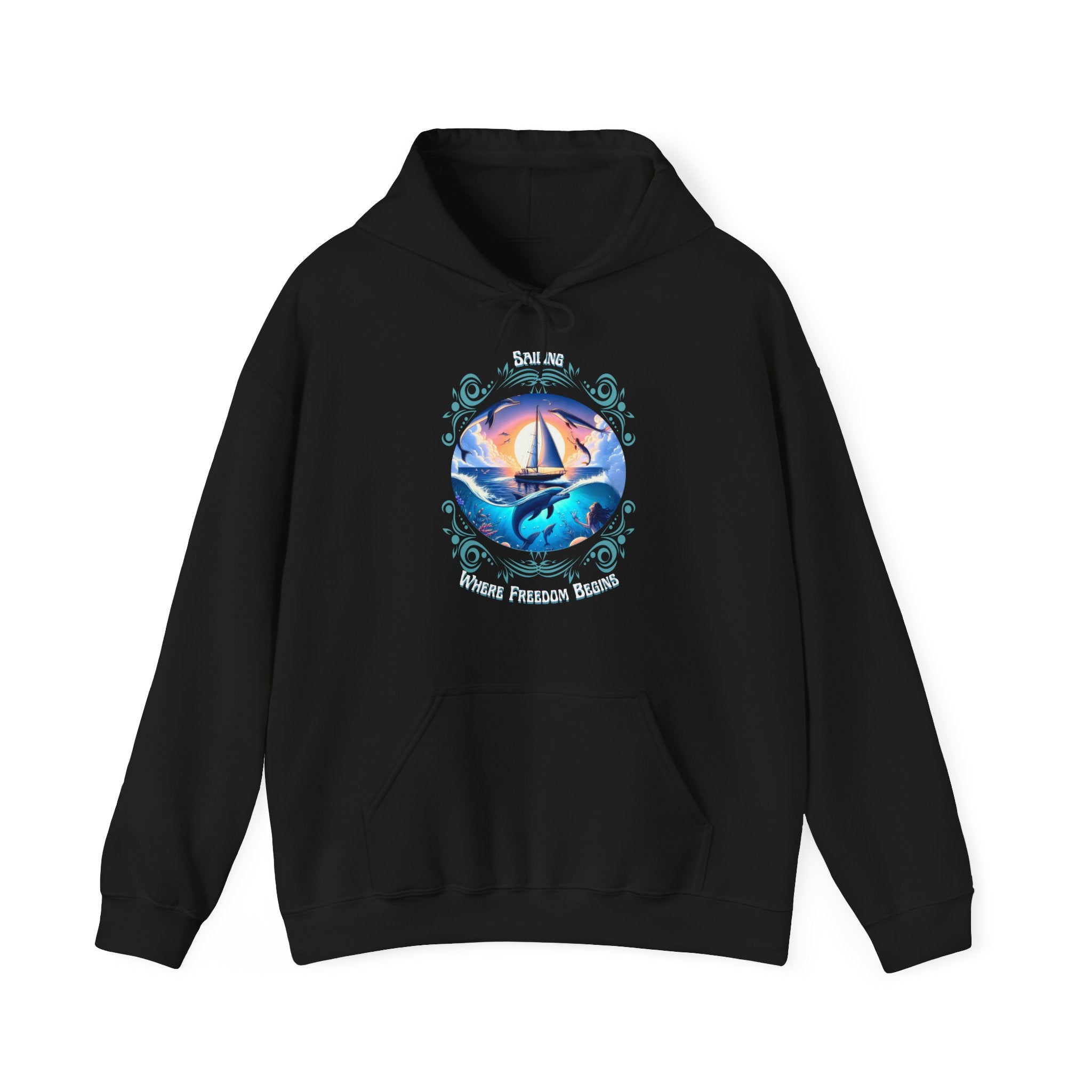 Freedom Begins Sailing Hoodie