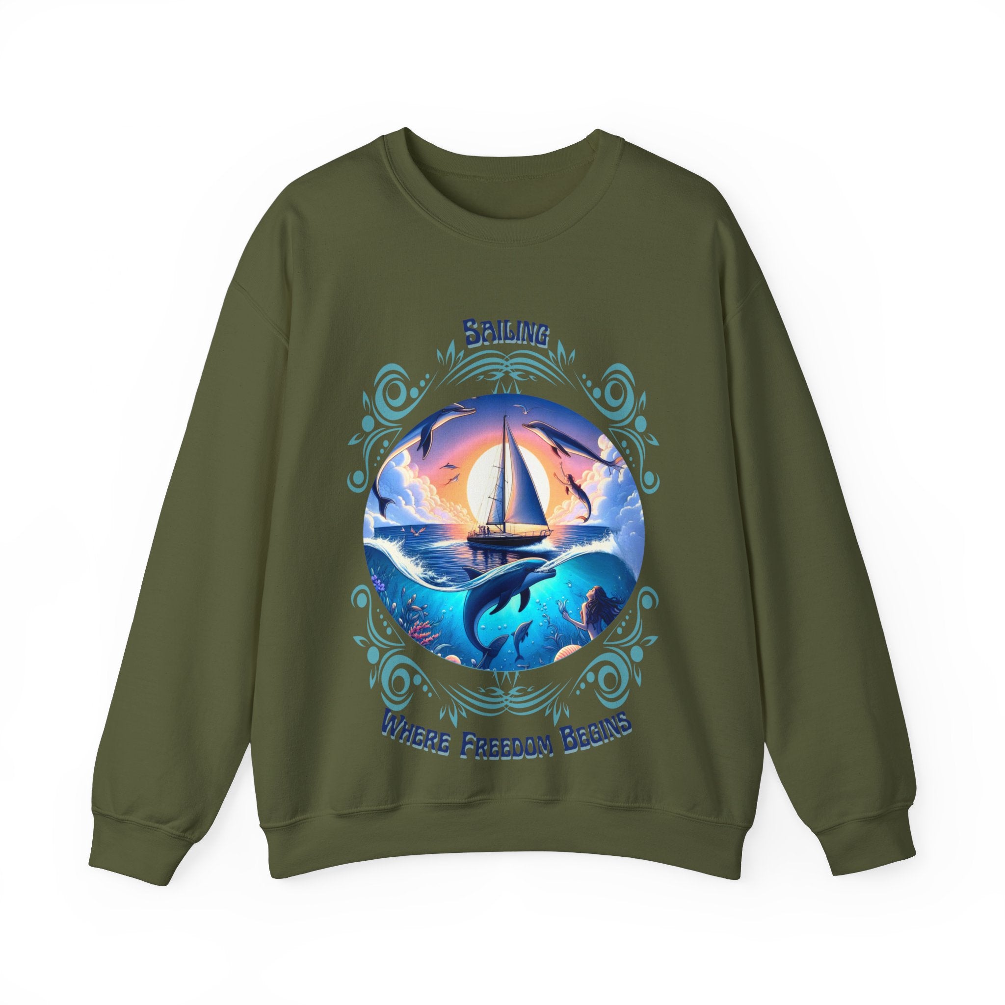 Freedom Begins Sailing Sweatshirt