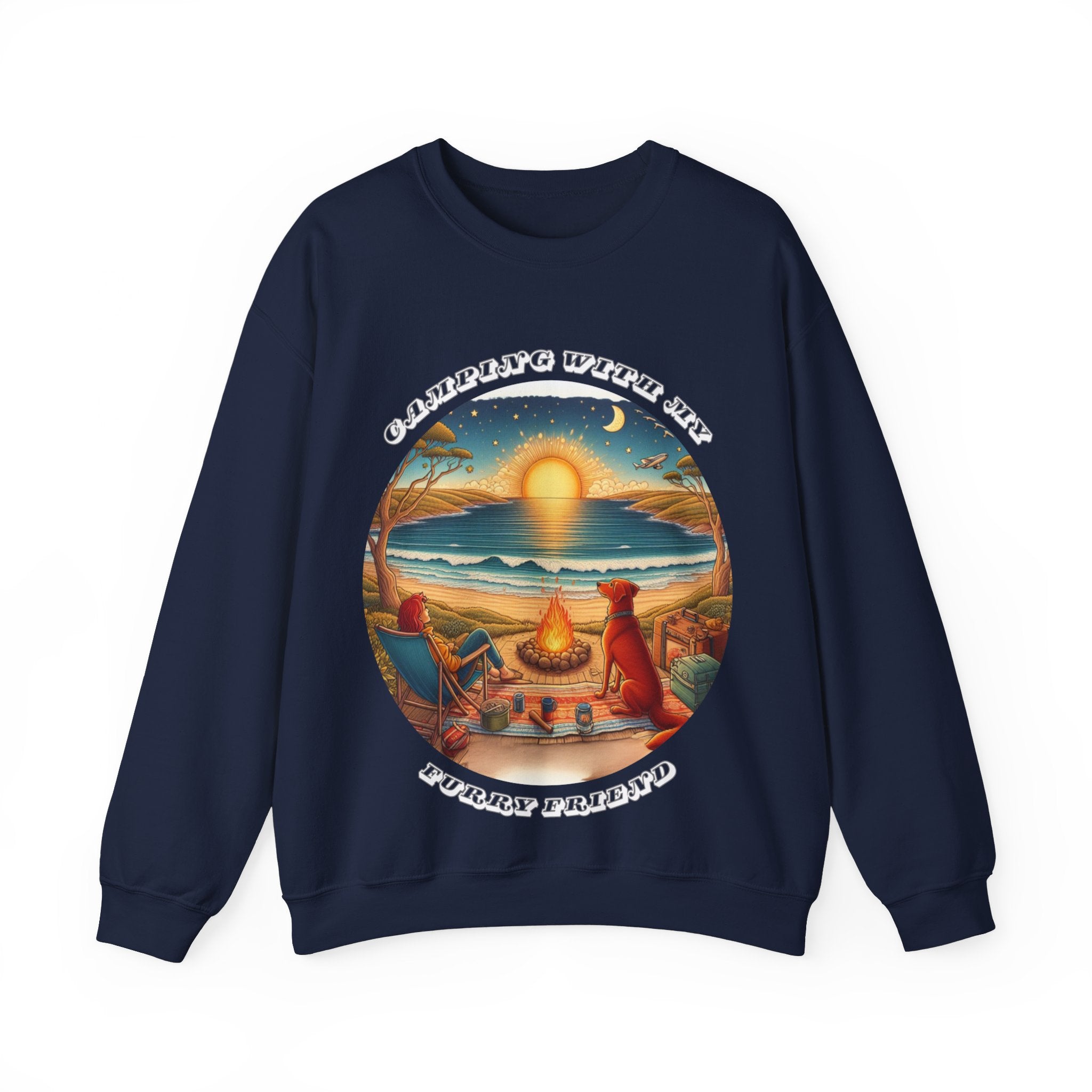 Furry Friend Camping Sweatshirt