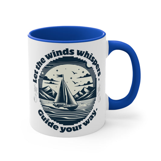 Let the Wind’s Whispers Guide Your Way – Coastal Sailing Coffee Mug