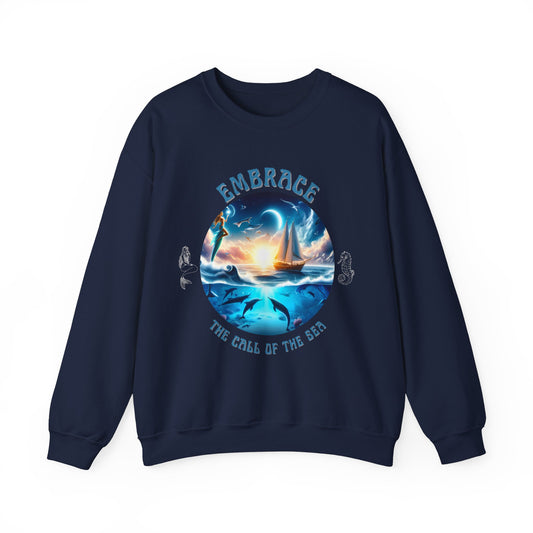Embrace the Call of the Sea – Nautical Sailing Graphic Unisex Sweatshirt