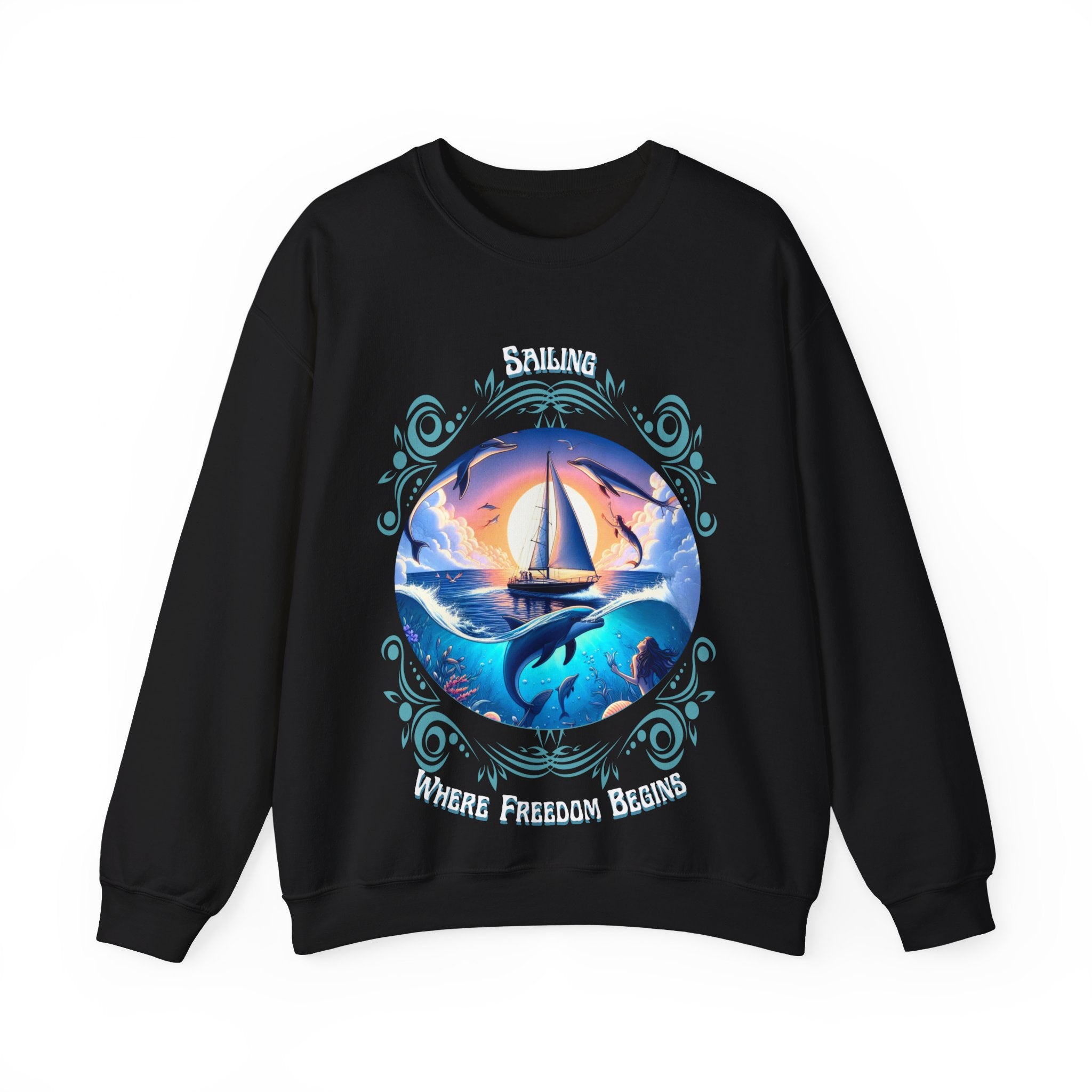 Freedom Begins Sailing Sweatshirt