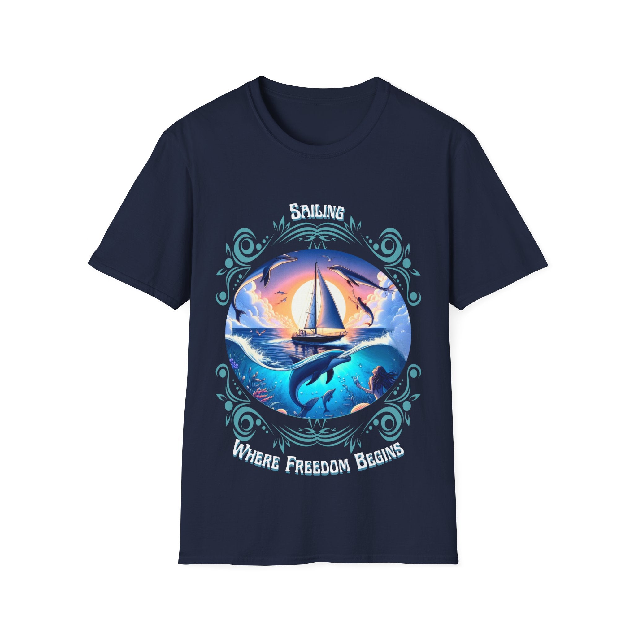 Freedom Begins Sailing Tee