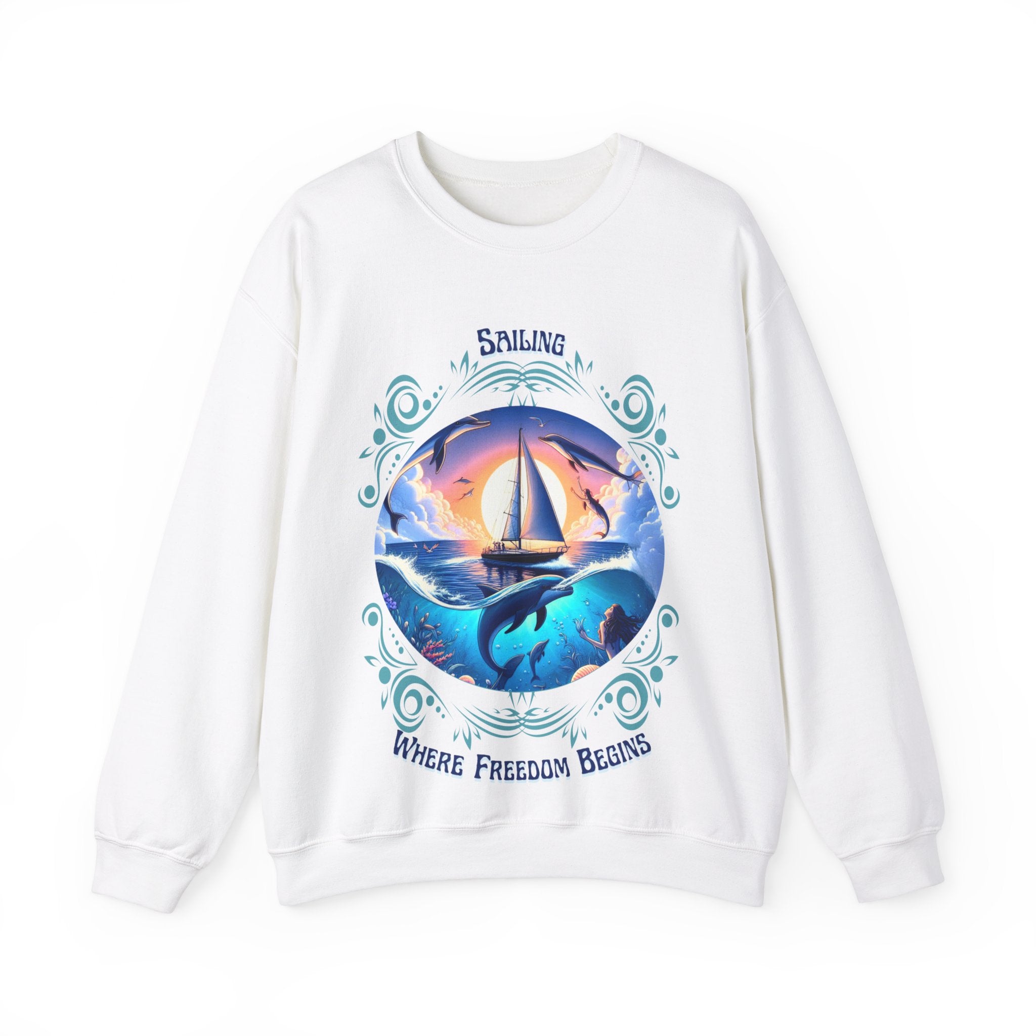 Freedom Begins Sailing Sweatshirt