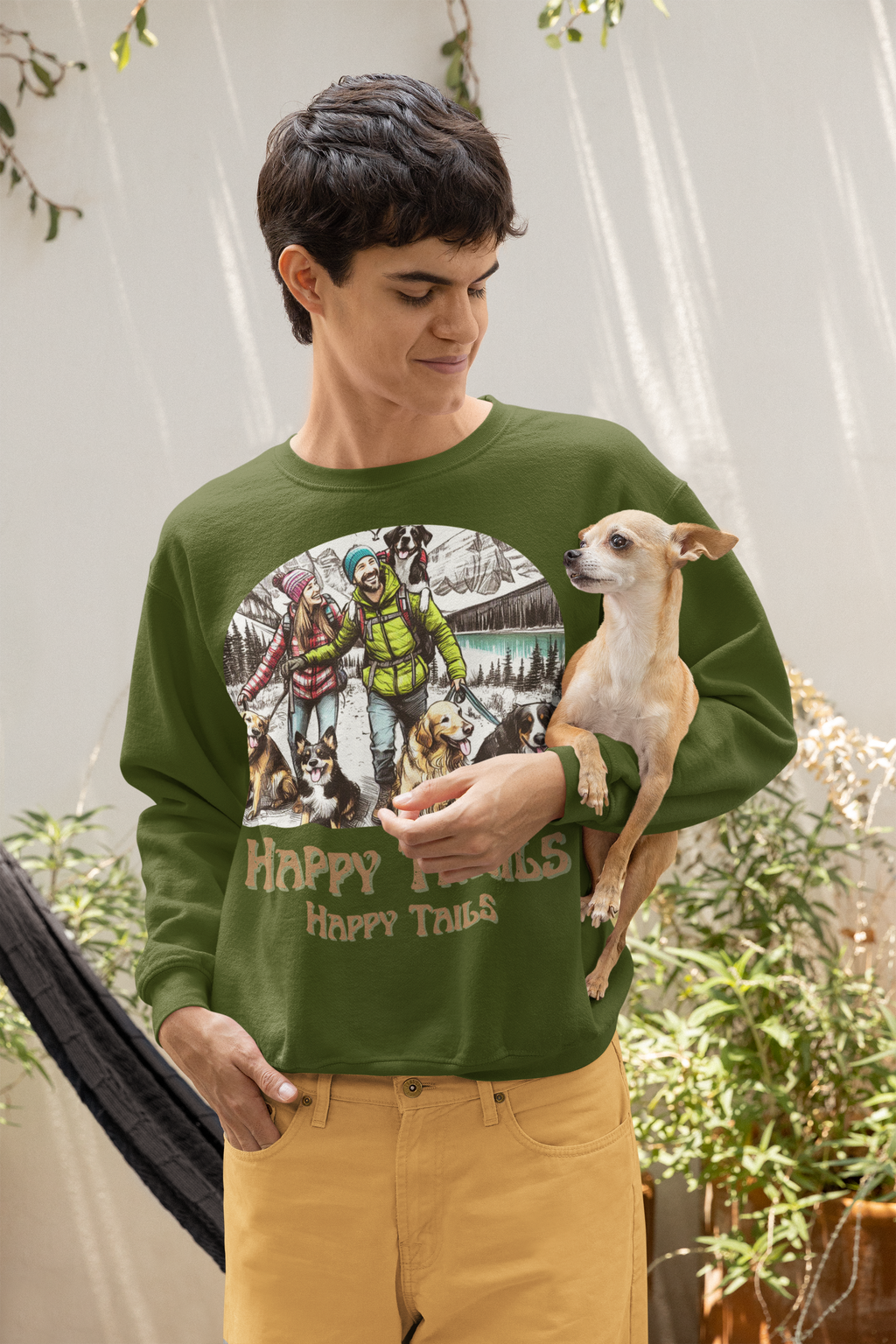 Happy Trails Happy Tails Sweatshirt