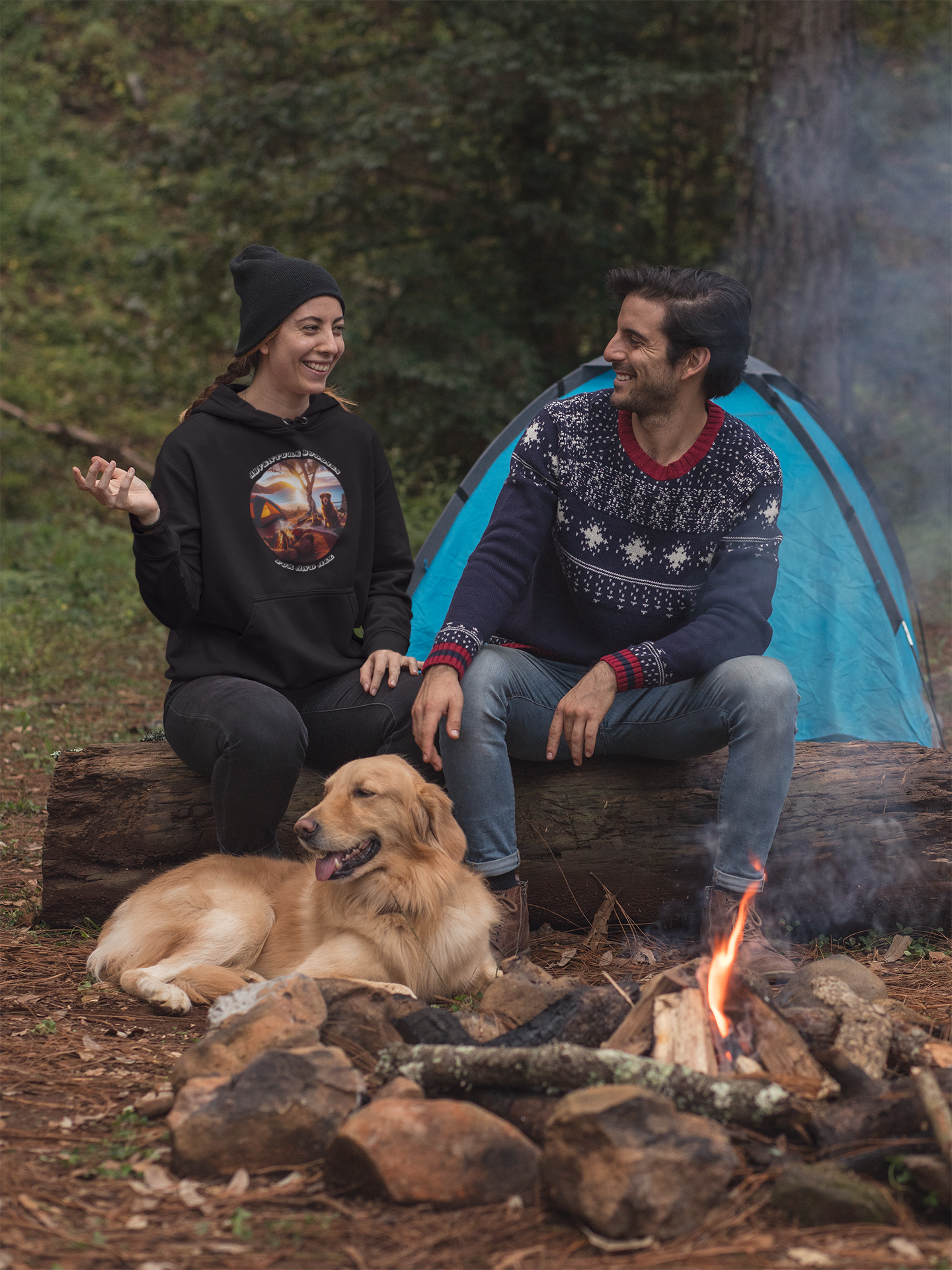 Adventure Buddies Camping Hoodie